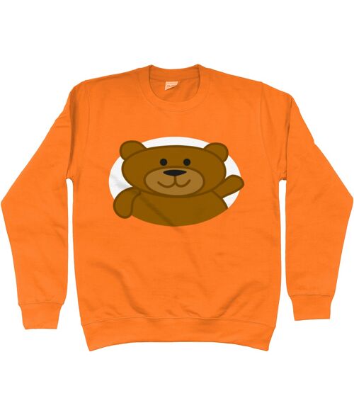 Kid's Sweatshirt BEAR - Orange Crush