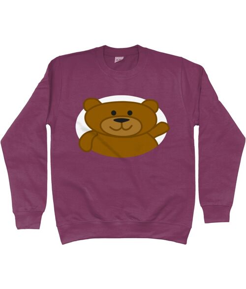 Kid's Sweatshirt BEAR - Plum