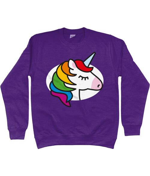 Kid's Sweatshirt UNICORN - Purple