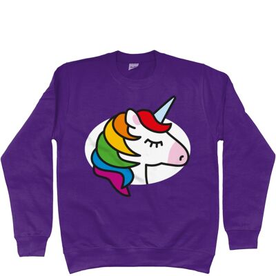 Kid's Sweatshirt UNICORN - Purple