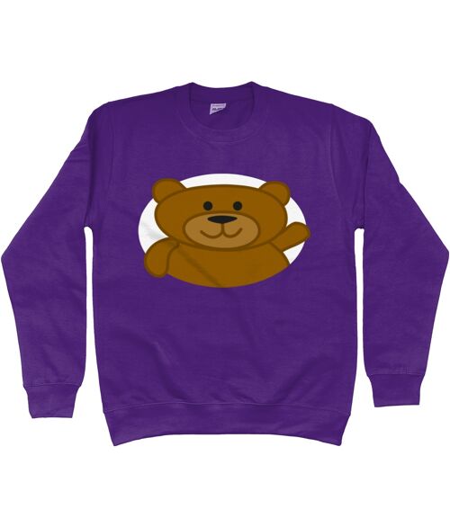 Kid's Sweatshirt BEAR - Purple