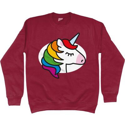 Kinder-Sweatshirt EINHORN - Red Hot Chilli