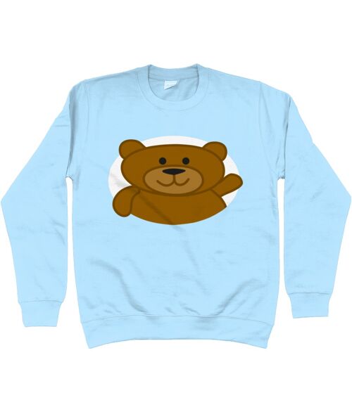 Kid's Sweatshirt BEAR - Sky Blue