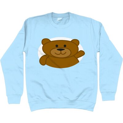 Kinder-Sweatshirt BEAR - Himmelblau