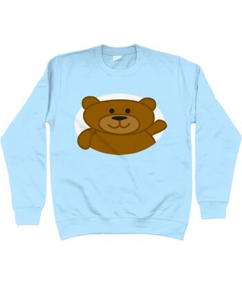 Sweat enfant OURS - Bleu ciel