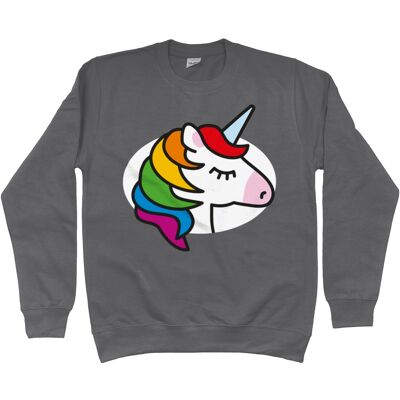 Sudadera de Niño UNICORNIO - Gris Tormenta