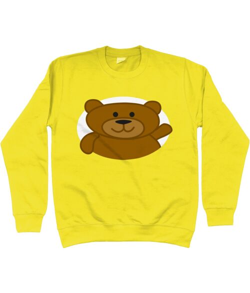 Kid's Sweatshirt BEAR - Sun Yellow