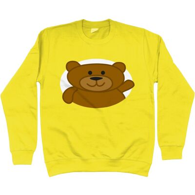 Sweat Enfant OURS - Jaune Soleil