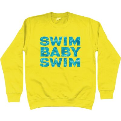 Kids Sweatshirt SWIM BABY SWIM - Sun Yellow
