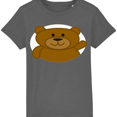 Kinder-T-Shirt BEAR - Anthrazit