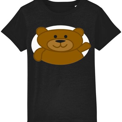 Kinder-T-Shirt BEAR - Schwarz