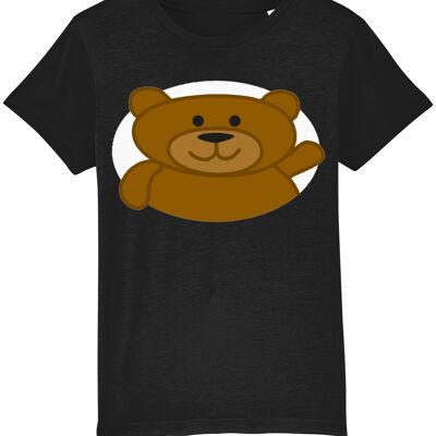 Kinder-T-Shirt BEAR - Schwarz