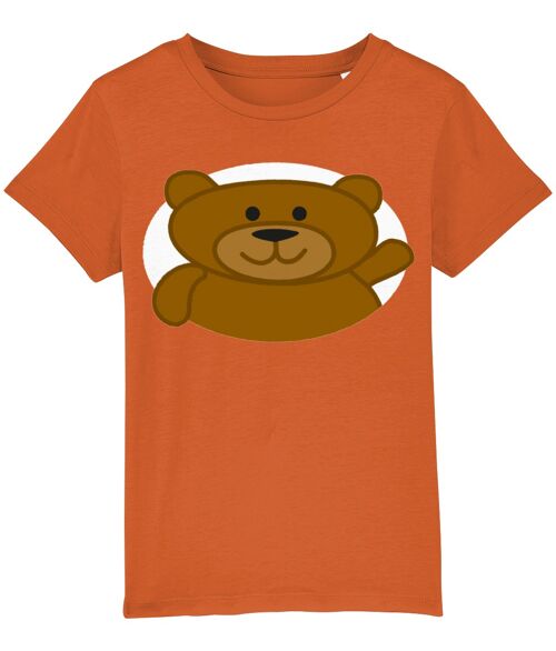 Kid's T shirt BEAR - Bright Orange