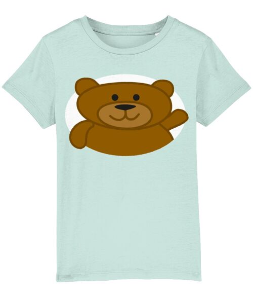 Kid's T shirt BEAR - Caribbean Blue