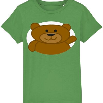 Kid's T shirt BEAR - Fresh Green