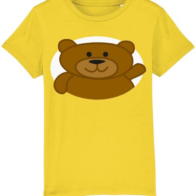 Kinder-T-Shirt BEAR - Goldgelb