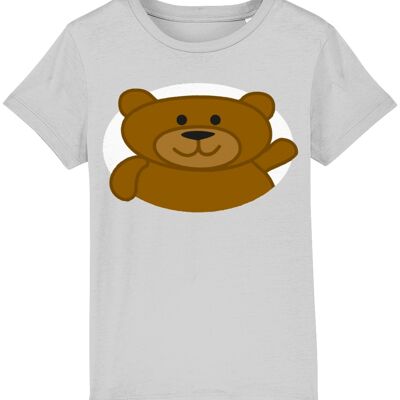 Kinder-T-Shirt BEAR - Heather Grey