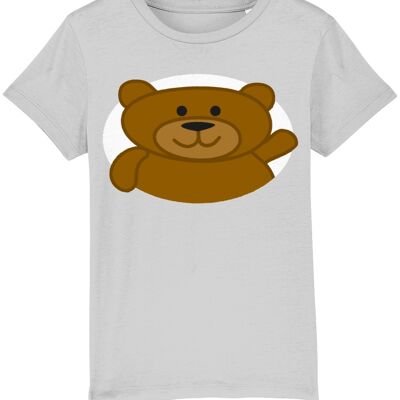 Kid's T shirt BEAR - Heather Grey