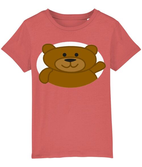 Kid's T shirt BEAR - Mid Heather Red