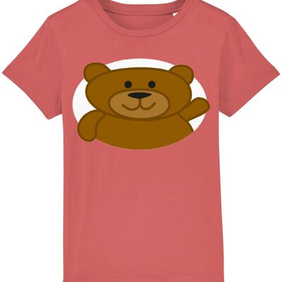 T-shirt bambino BEAR - Mid Heather Red