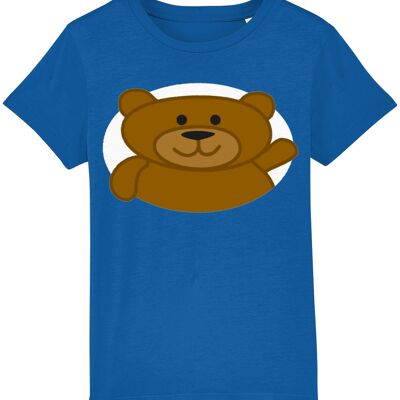 Kid's T shirt BEAR - Majorelle Blue