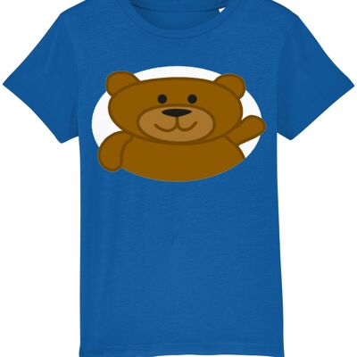Kinder-T-Shirt BEAR - Majorelle Blue