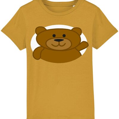 Kinder-T-Shirt BEAR - Ocker