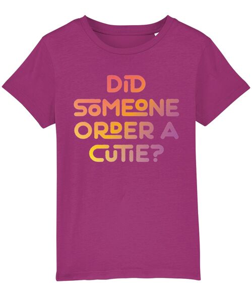 Did someone order a cutie? Kid's t-shirt for a little cutie, ideal gift - Orchid Flower