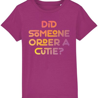 Did someone order a cutie? Kid's t-shirt for a little cutie, ideal gift - Orchid Flower