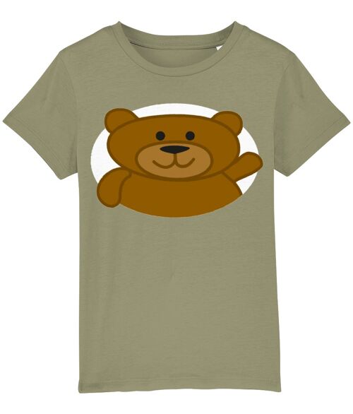 Kid's T shirt BEAR - Sage