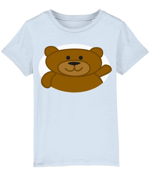 Kid's T shirt BEAR - Sky Blue