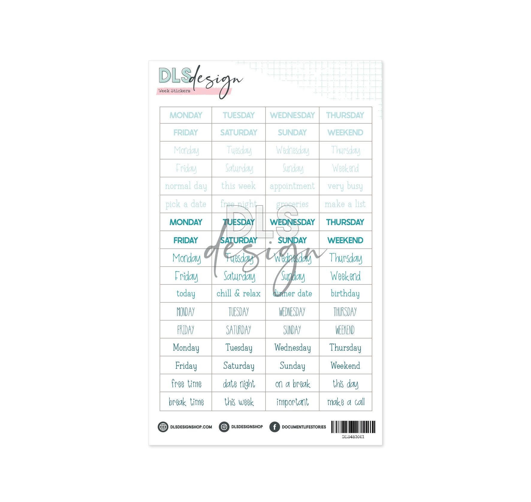 Adesivi settimana Benzina