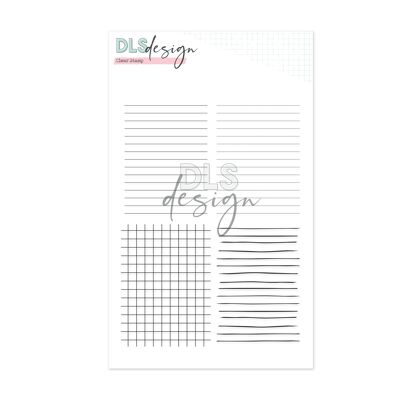 Clear Stamp Journal lines and grid