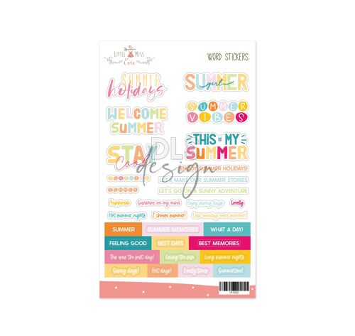 Shape Word Stickers Summer Stories 2022