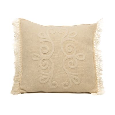 Cushion Cover- Handwoven Merino Wool - Flower