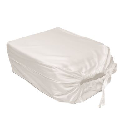 Bambus-Bettwäsche-Set – einfarbig weiß