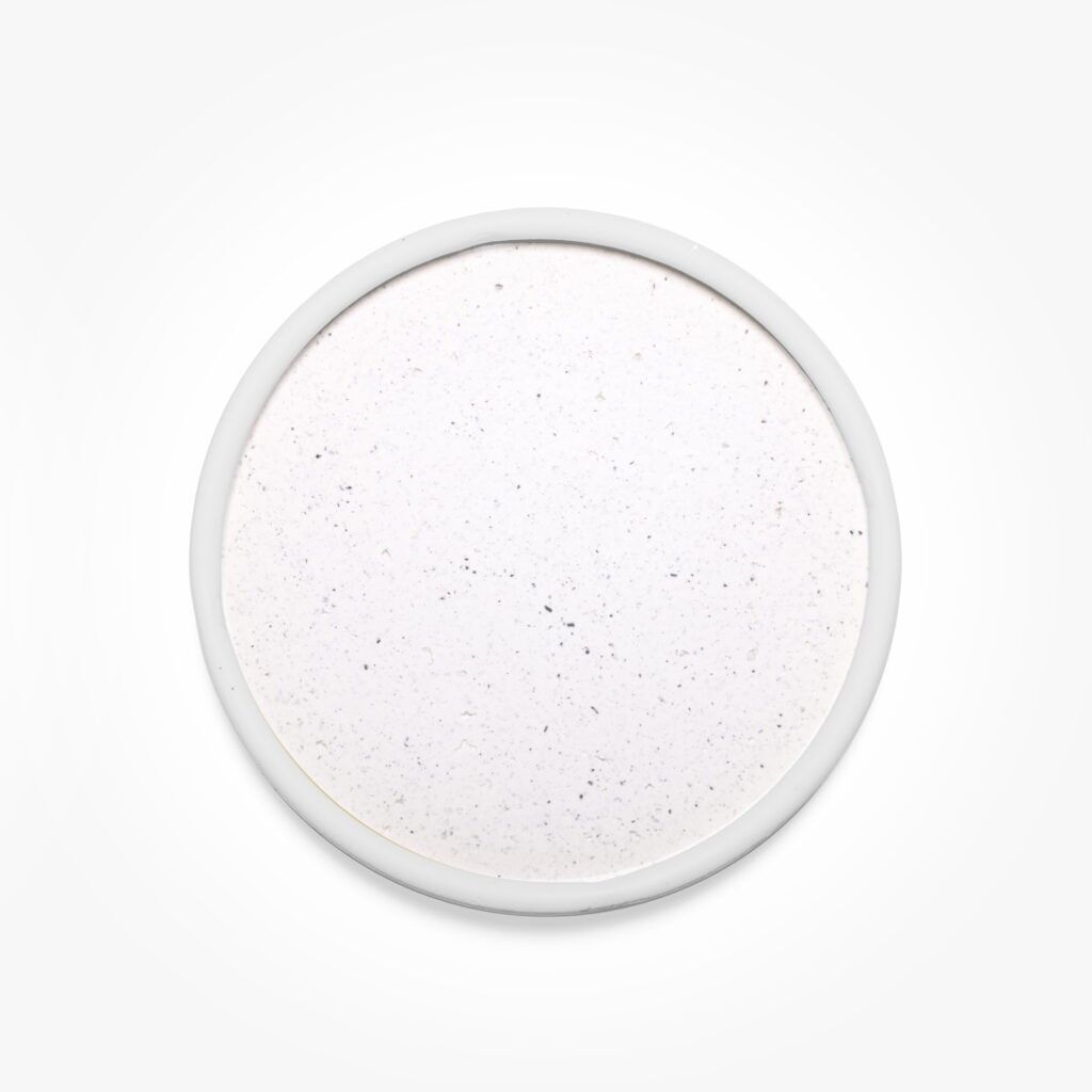 Bandeja de aros, blanca.