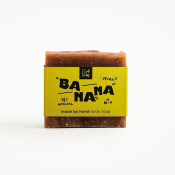 savon surgras "Banana" - banane, avoine & calendula, 110g 2