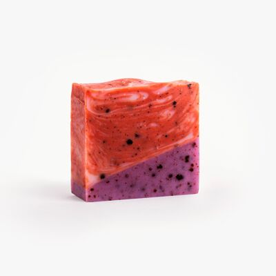 surgras soap "Wild Berries" - cranberries and blueberries, 110g.