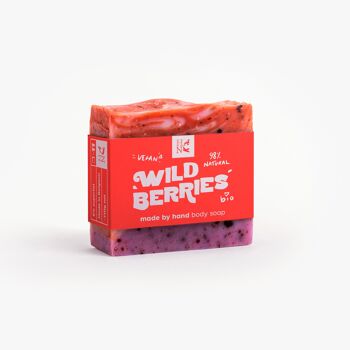 savon surgras "Wild Berries" - cranberries et myrtilles, 110g. 3