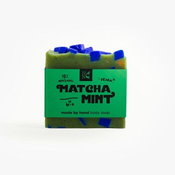savon surgras "Matcha Mint" - thé matcha, 110g. 2