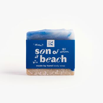 savon surgras "Son of a Beach" - sel de la mer Morte & argile kaolin, 110g 2
