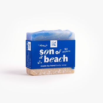 savon surgras "Son of a Beach" - sel de la mer Morte & argile kaolin, 110g 3