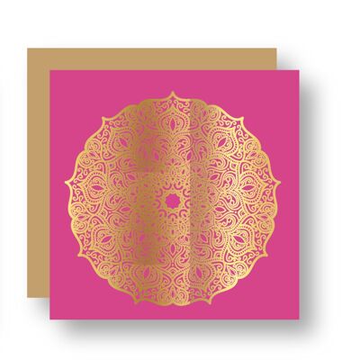 Stampa Mandala in lamina d'oro