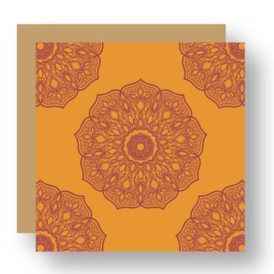 Mandala orange und rosa Muster