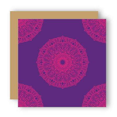 Mandala Pink and purple pattern