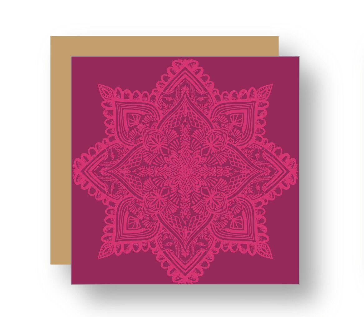 Colocación de Mandala Rosa