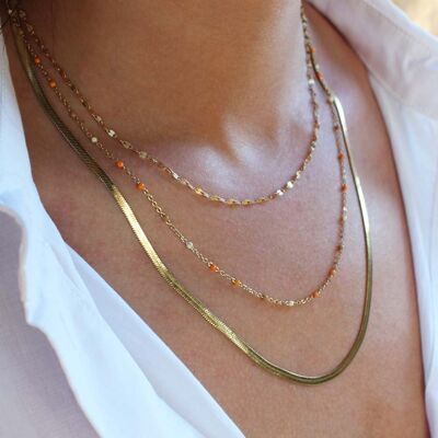 Collana Venezia Gold multifilo e perle | Gioielli fatti a mano in Francia