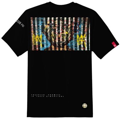 THSEPISO BLACK T-SHIRT 258Hz | ART IS LIFE BLUXE
