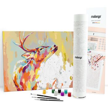 Peinture à numéros - Cerf coloré 1